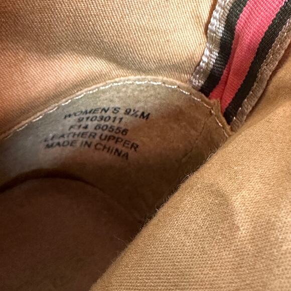 Sperry Top Sider Women's Sz: 9.5 Tan Harlow Lace Up Suede Leather Wedge Bootie - Picture 14 of 14